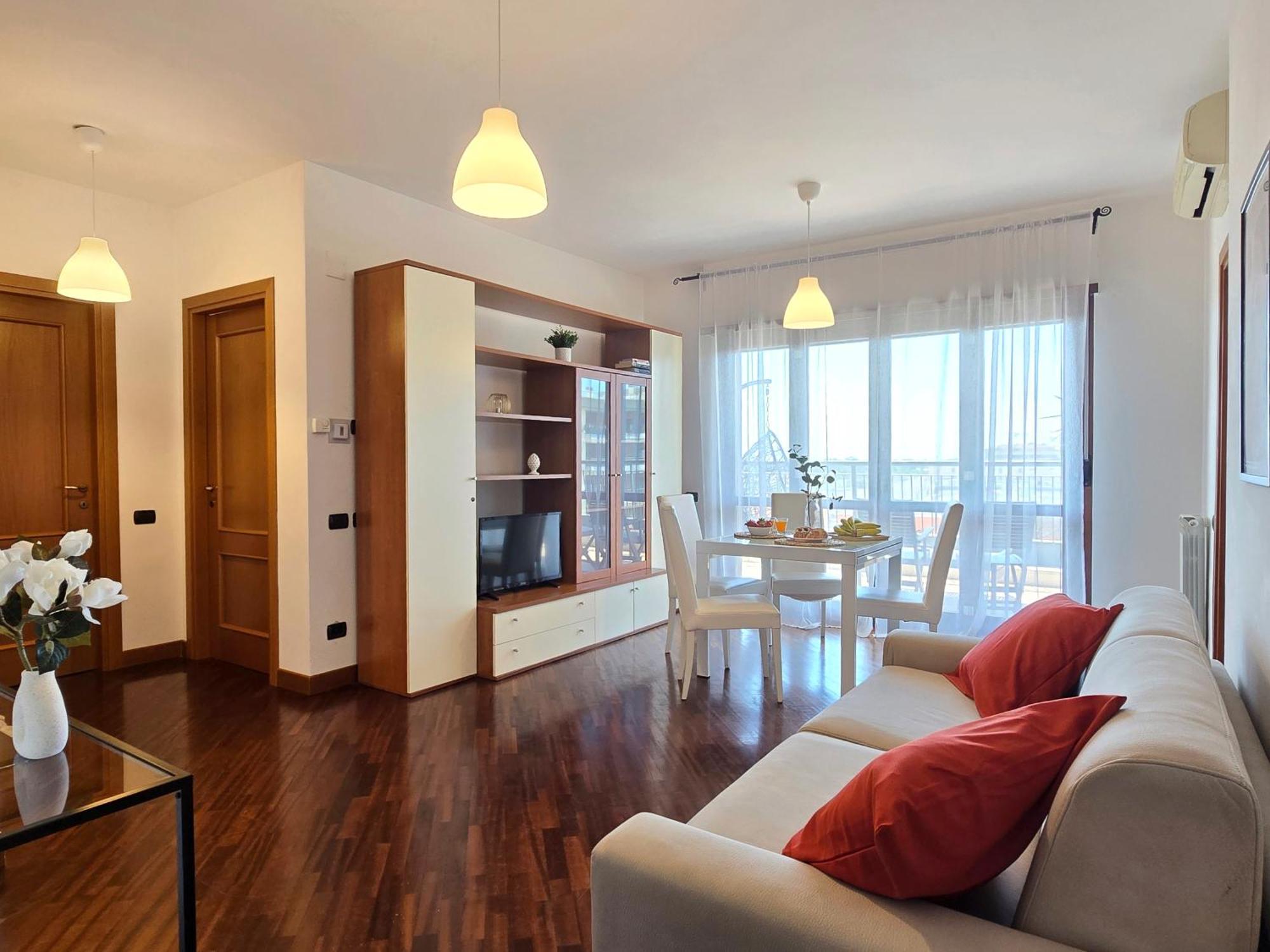 Golden Hour Apartment - Panoramic Terrace Fiumicino Dış mekan fotoğraf